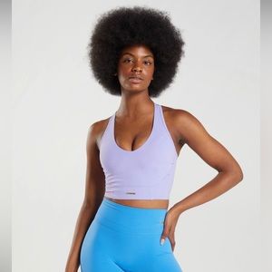 Gymshark x Whitney Simmons New Collection Sports Bra Tank- Wildflower Purple